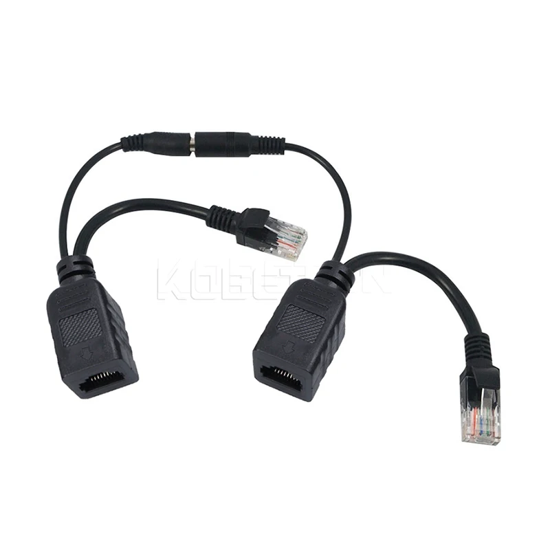 

2pcs/lot POE Cable Passive Power Over Ethernet Adapter Cable POE Splitter Injector Power Supply Module 12-48v For IP Camera