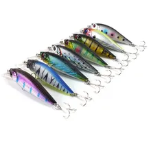 8pcs/set Bait Minnow 11.8g 10cm Plastic Fishing Lures Bait Minnow Bass Floating Lure Fishing Tackle Hooks Wobblers For Fishing