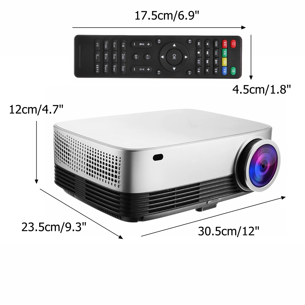 Portable LCD Projector Home Cinema Theater Movie LED Proyector HD Mini Projectors Support 1080P 7000 Lumens Portable LCD Projector Home Cinema Theater Movie LED Proyector HD Mini Projectors Support 1080P 7000 Lumens