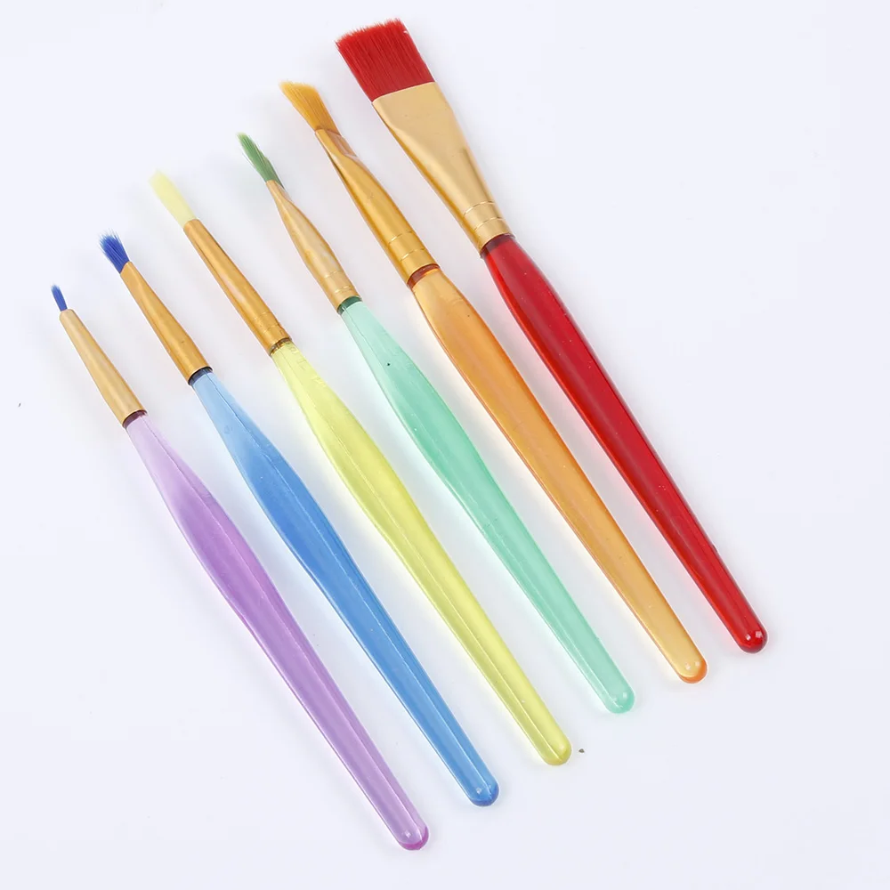 

LINSBAYWU 6pcs Fondant Cake Brush Decorating Painting Tool Icing Set Dusting DIY Pastry Cooking Tool