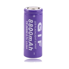 GTF 8800mAh 3.7V 26650 Battery Li-ion Rechargeable Battery For LED Flashlight Torch Battery accumulator battery Dropshipping gtf 4pcs 3 7v 14500 2300mah li ion rechargeable battery for led flashlight torch