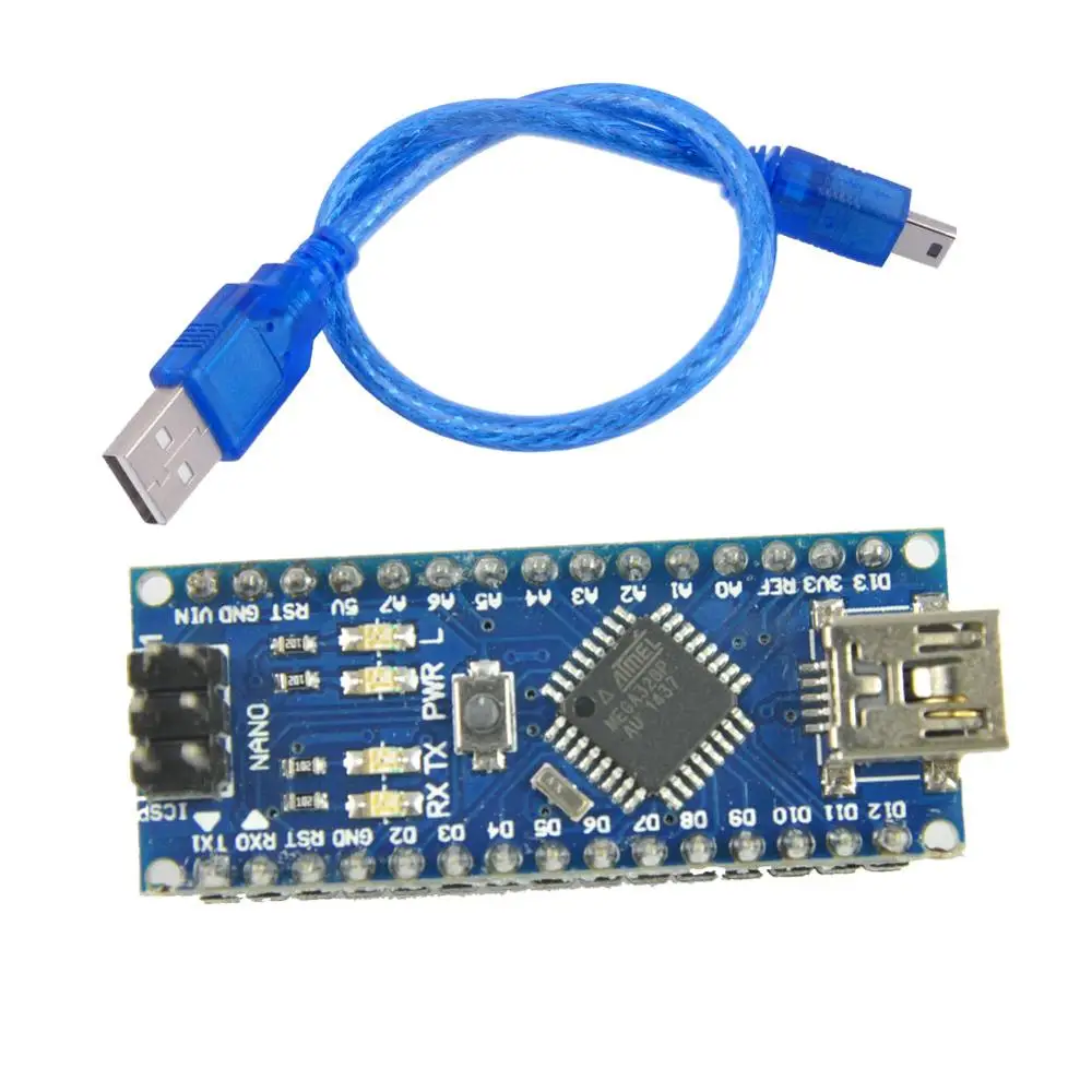 Для Mini USB Nano V3.0 ATmega328P 5V 16M мини-панель управления CH340 чип с мини usb-кабелем для Arduino FZ1442A