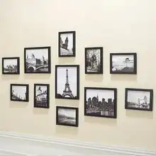 11 шт. настенная фоторамка для прихожей, спальни, гостиной, семейные настенные украшения, современное искусство, домашний декор, картина F003