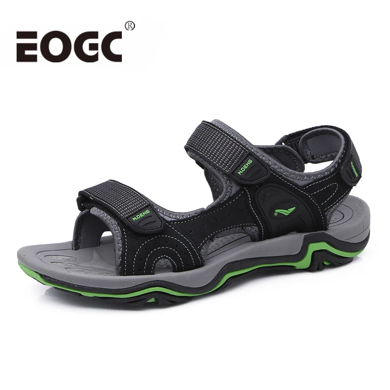 

Fashion Men Beach Sandals High Quality Summer leather men sandals Genuine leather cowhide male summer shoes man Zapatos Hombre