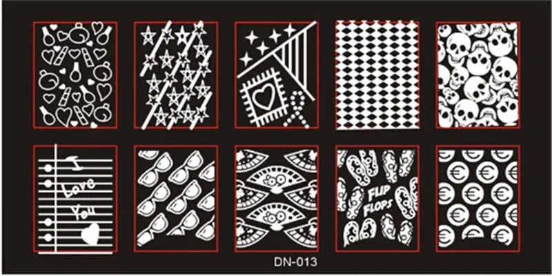 Новые пластины для штамповки ногтей штамп с лаком для ногтей из нержавеющей стали DIY набор шаблонов для маникюра инструменты для ногтей