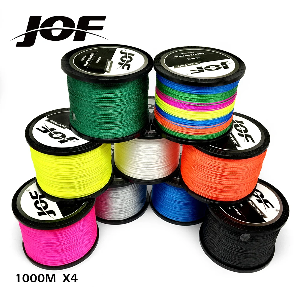 NEW 1000m 10LB - 80LB PE Multifilament 4 Strands Braid Line Ocean Fishing Super Strong Carp Colorful Braided Fishing Line NEW 1000m 10LB - 80LB PE Multifilament 4 Strands Braid Line Ocean Fishing Super Strong Carp Colorful Braided Fishing Line