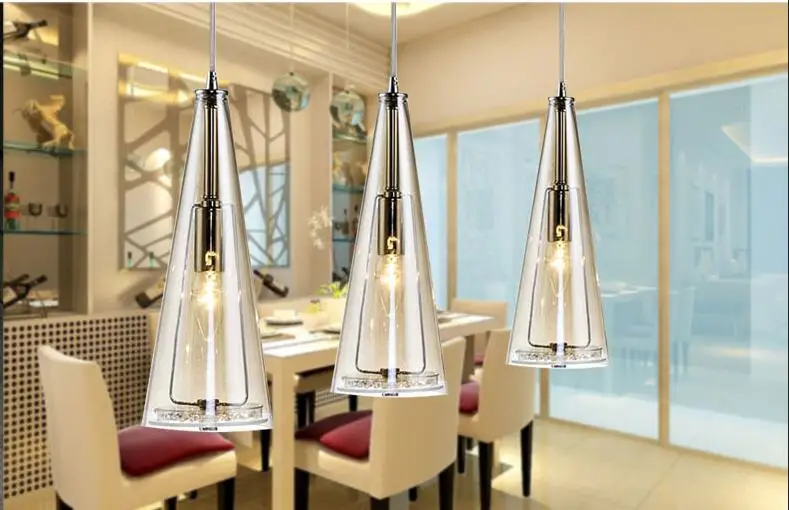 

A1 Modern simple LED crystal chandelier three head hanging lamps and lanterns lamps and lanterns artistic originality individual