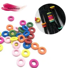 20 шт. деревянные дреды бисера смешивания цвет плетение бусины для волос 7 мм отверстие бусины для дредов волос