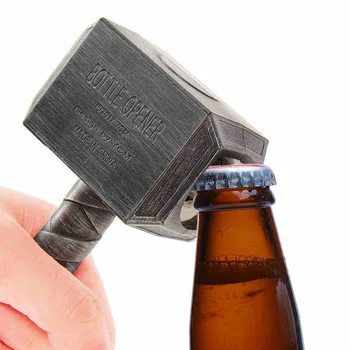 

Beer Bottle Openers Multifunction Hammer Of Thor Shaped Beer Bottle Opener With Long Handle Bar beer opener Kitchen Tool