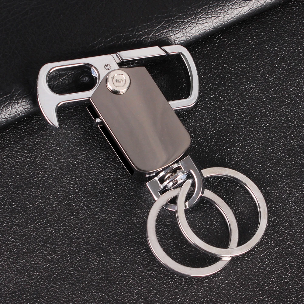 Fashion Multifunctional Men Key Chain Metal Car Play Key Ring Tool Key