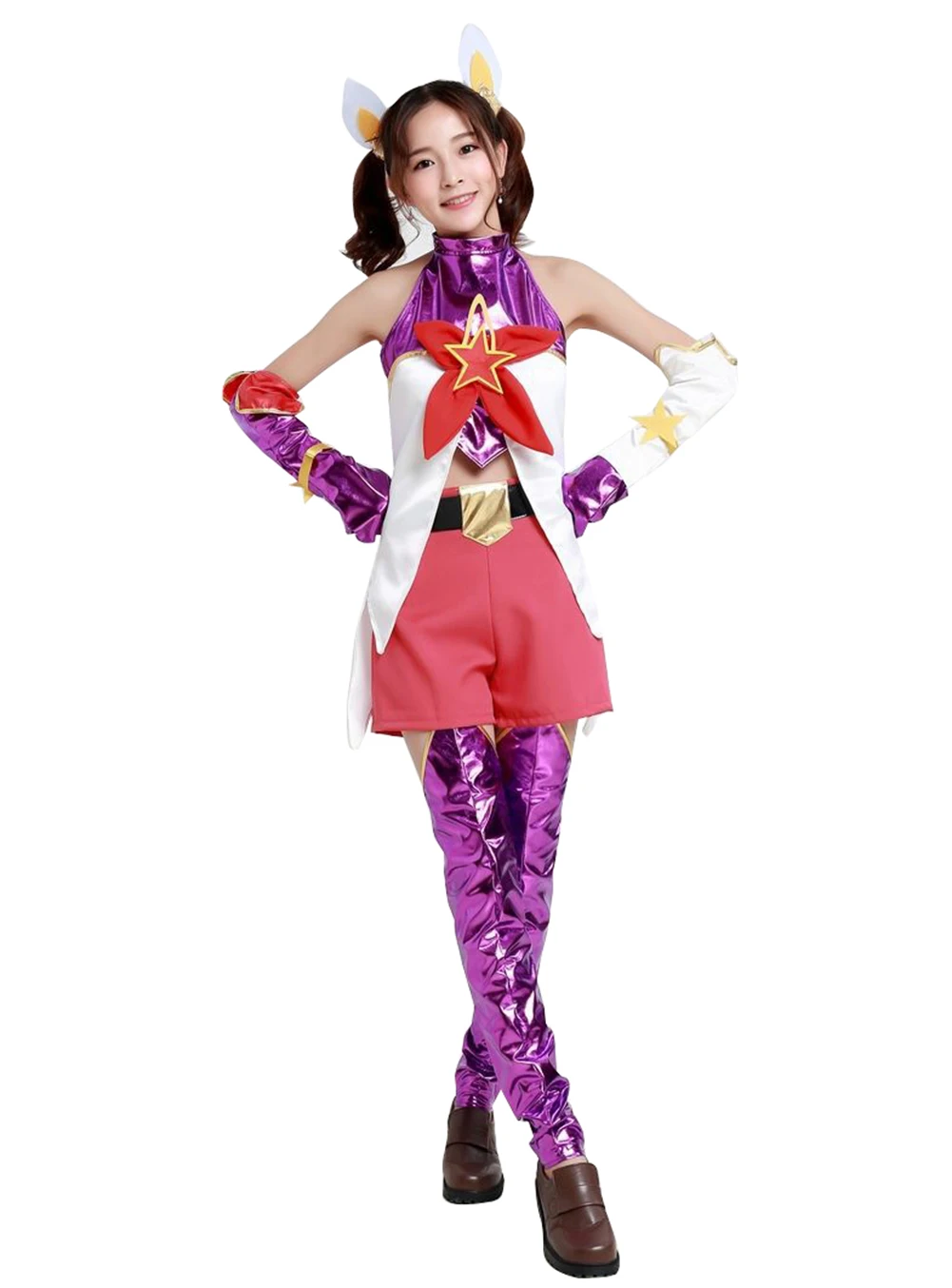Brdwn Star Guardian Women's Lux Jinx Janna Lulu Ahri косплей костюм матроса платье школьная форма|lulu