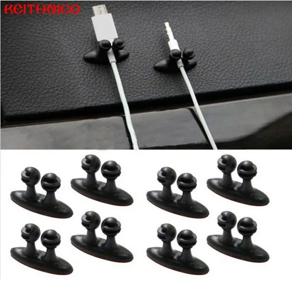 KEITHNICO 6Pcs Lot Adhesive Car font b Cable b font Clips font b Cable b font