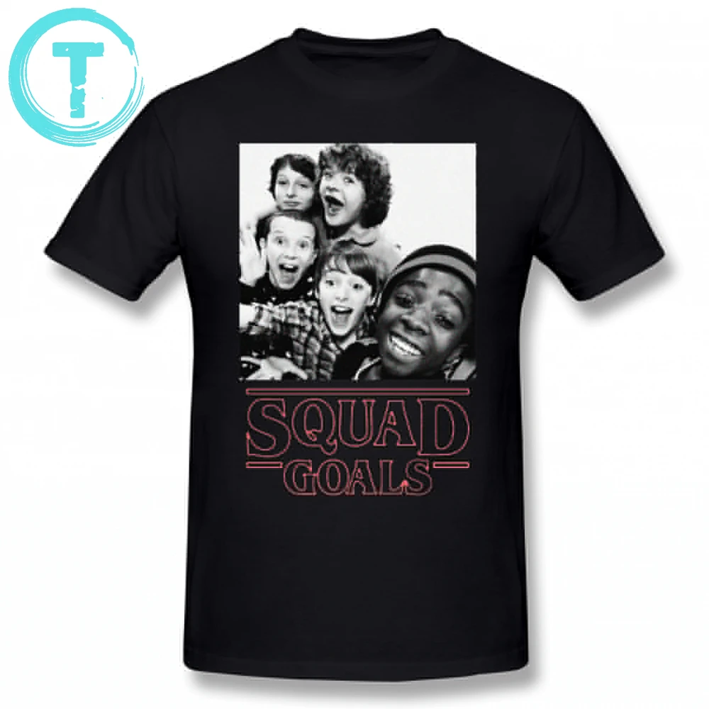 

Stranger Things T Shirt Stranger Things Squad Goals T-Shirt Plus size Summer Tee Shirt Printed 100 Cotton Short Sleeve Tshirt