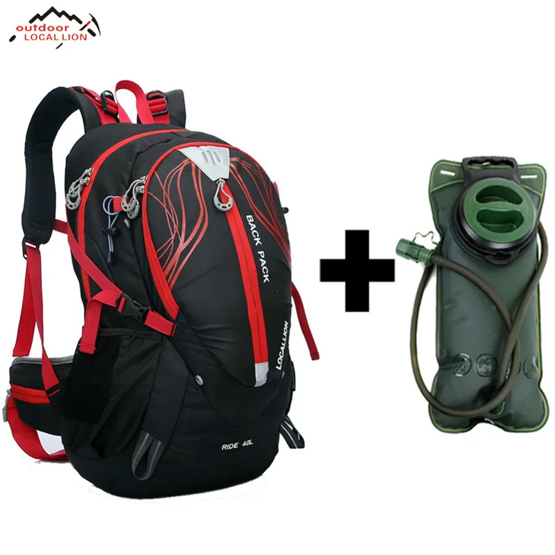 preço LEÃO LOCAL 40L Saco de Ciclismo Bicicleta À Prova D Água do Sistema de Stent Ombro Mochila Esporte Ao Ar Livre Bicicleta Ciclismo Saco de Água de Hidratação