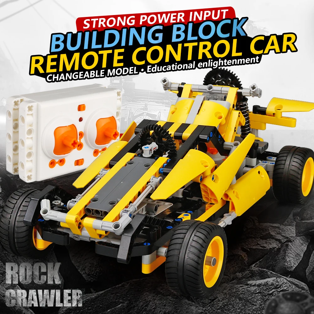 

NEW DIY building blocks rc car 2017A-23 1:16 2.4g remote control car brain game radio control rock crawler for kid birthday gift