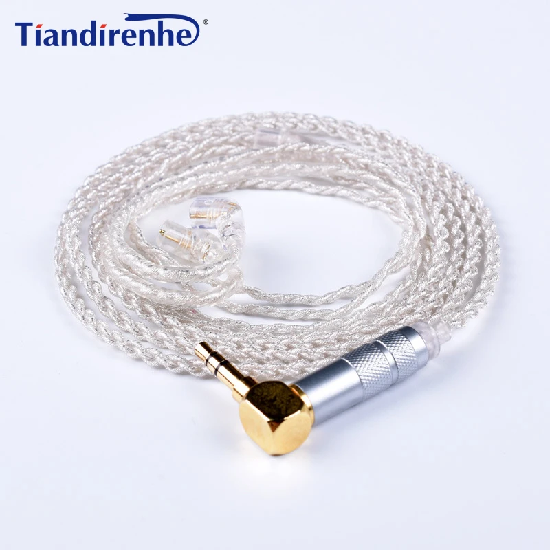 

0.75mm 2 pin Cable for Logitech UE18 11pro 10pro 7pro 4pro Earphone DIY Replacement Silver Plated HIFI Cables for Android IOS