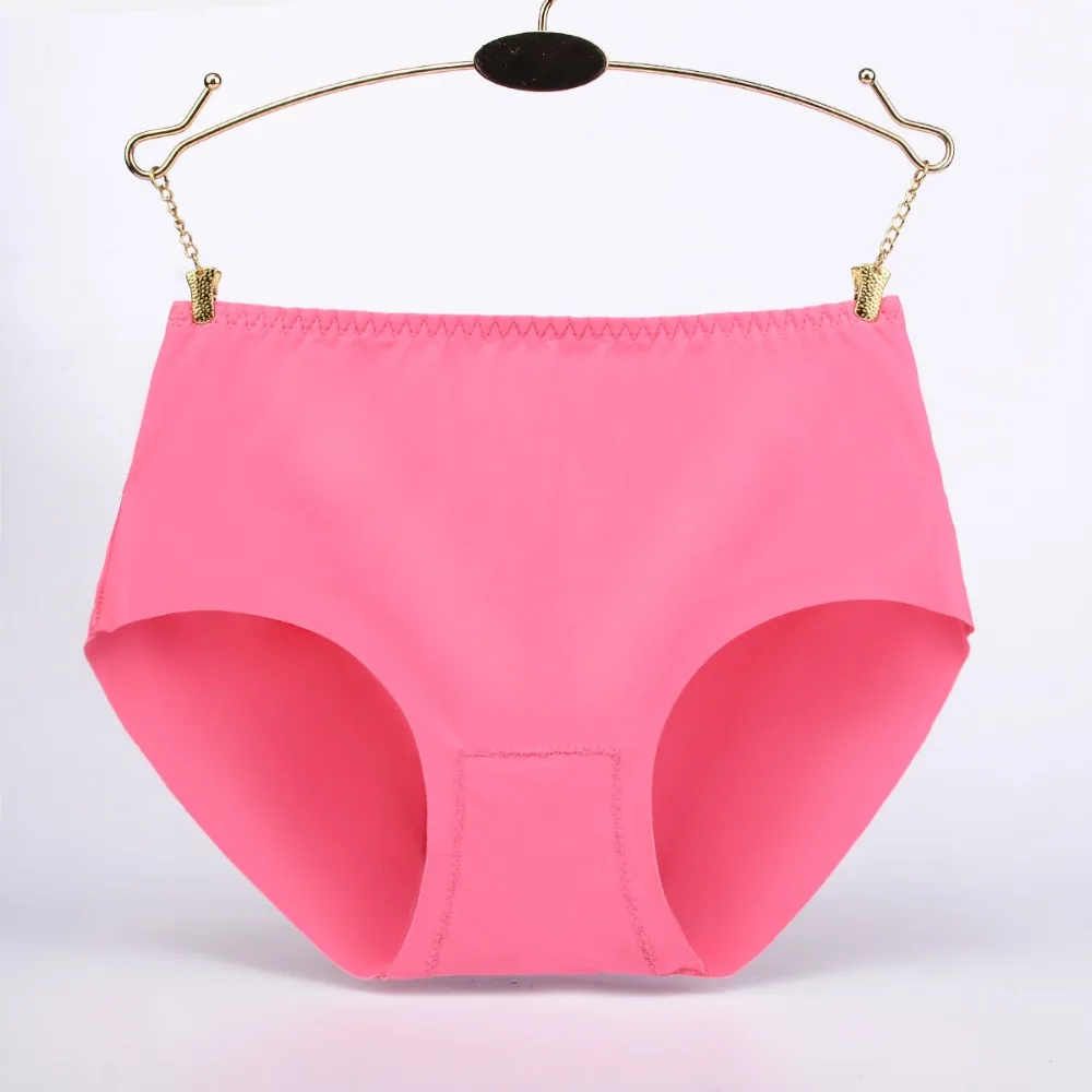 Женские бесшовные трусики KJA220 Шелковистые со средней талией Ondergoed Dames Slips|dames slip|silk