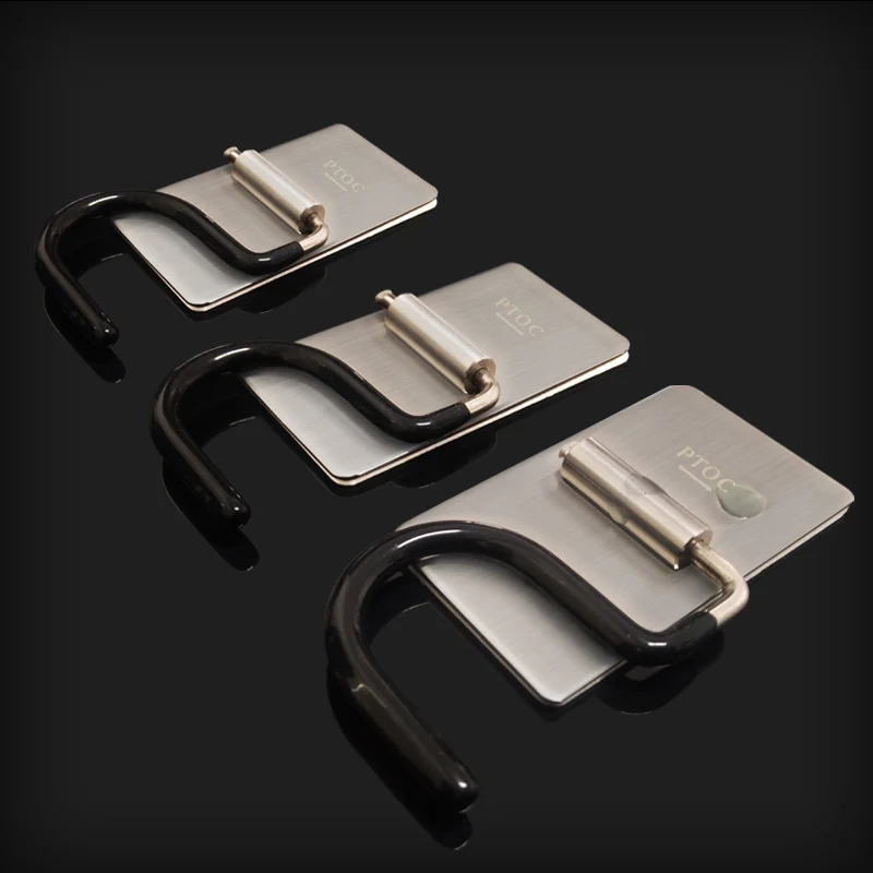 Useful New S hook Perforation free products Wall sticker Kitchen bathroom mop hook Waterproof