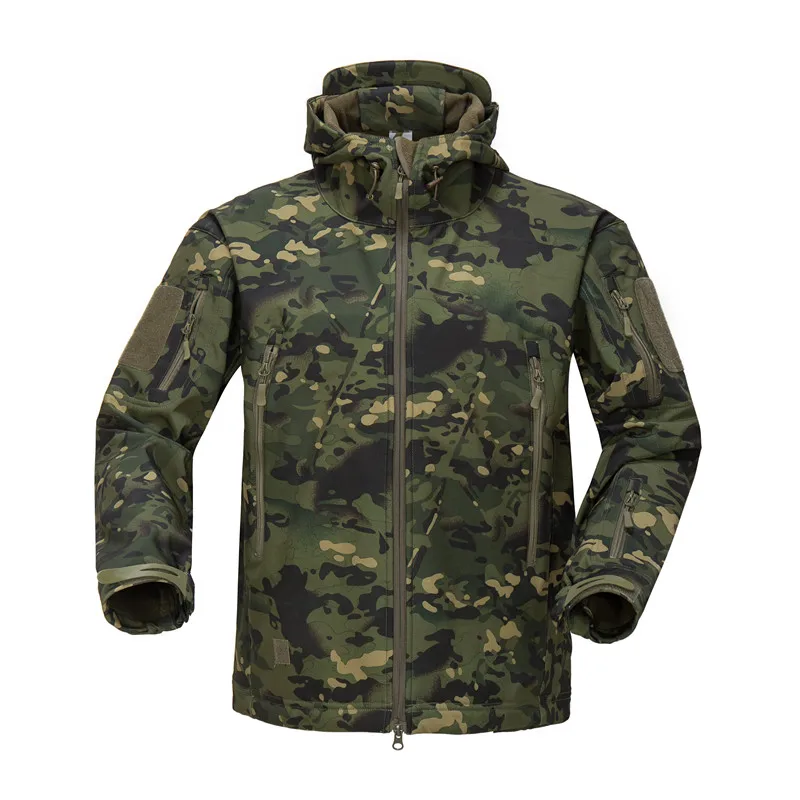 

Hunting jacket Brand Clothing Autumn Men's Military Camouflage Fleece Jacket Army Tactical Clothing Multicam Male Camouflage