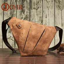 JOYIR Genuine Leather Crossbody Bag Sling Chest Bag For Men Travel Shoulder Bag Men Small Messenger Bag Chest Pack Phone Blosas joyir 6410 leather practical chest bag