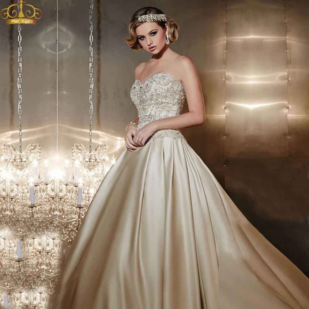 champagne ball gown