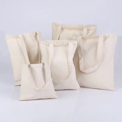

Canvas Tote Bags, Blank DIY for Crafting Decorating, Durable Reusable Washable Grocery Bag for Shopping