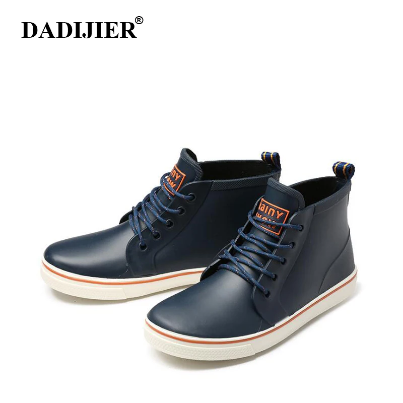 online DADIJIER 2018 Antiderrapante Rainboots sapatos de Água Sapatos de Pesca Botas De Chuva De Borracha Curto Botas Homem Botas de Jardim Bot Homens Amantes Sapatos Wyq160