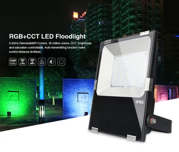 

Mi Light 50W LED Floodlight IP65 AC85-265V Waterproof RGB + CCT LED Flood Light For Outdoor Lighting Free shipping