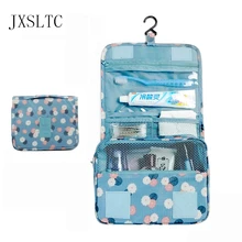 JXSLTC Hanging Travel Cosmetic Bag Women Zipper Make Up Bags High Capacity Makeup Case handbag Organizer Storage Wash toilet Bag
