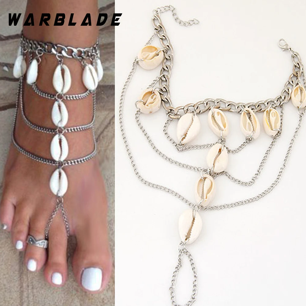 WarBLade/Новинка Винтажный Летний Пляжный браслет на щиколотке в богемном стиле