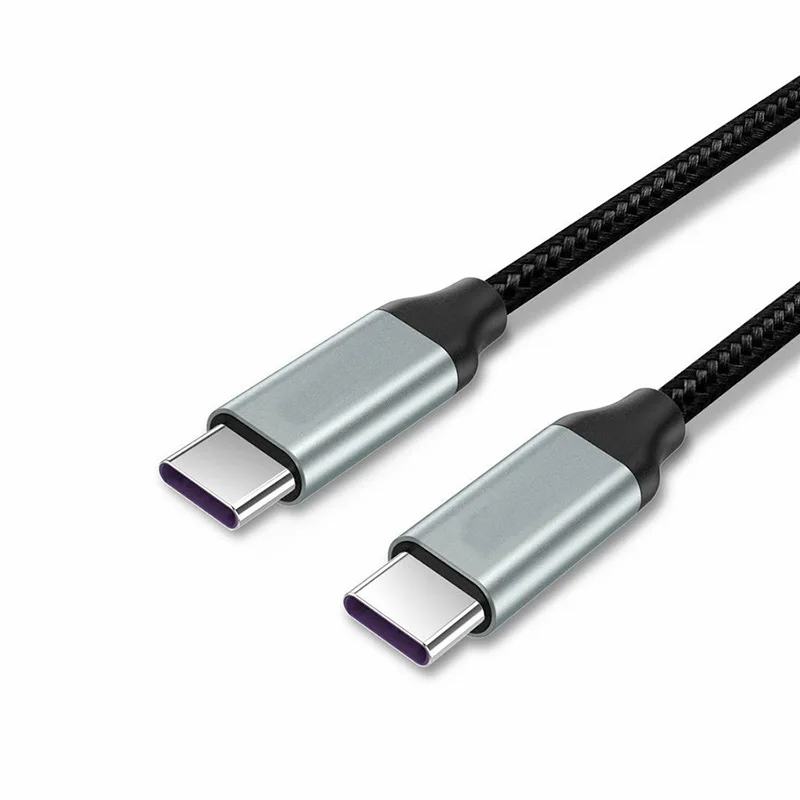 

Nylon Aluminum Alloy PD Fast Charge Type-C High-Speed Data Cable High Power for Use with LeTV Huawei for Xiaomi