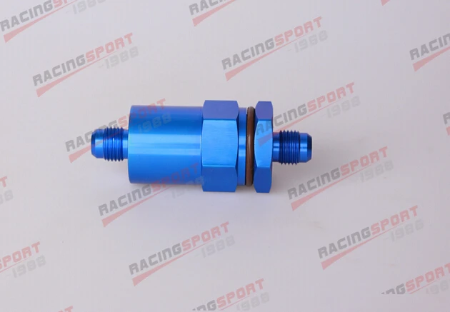 

Billet Fuel Filter AN 8 AN8 -8 30 Micron filter FF-2502 Blue Aluminum