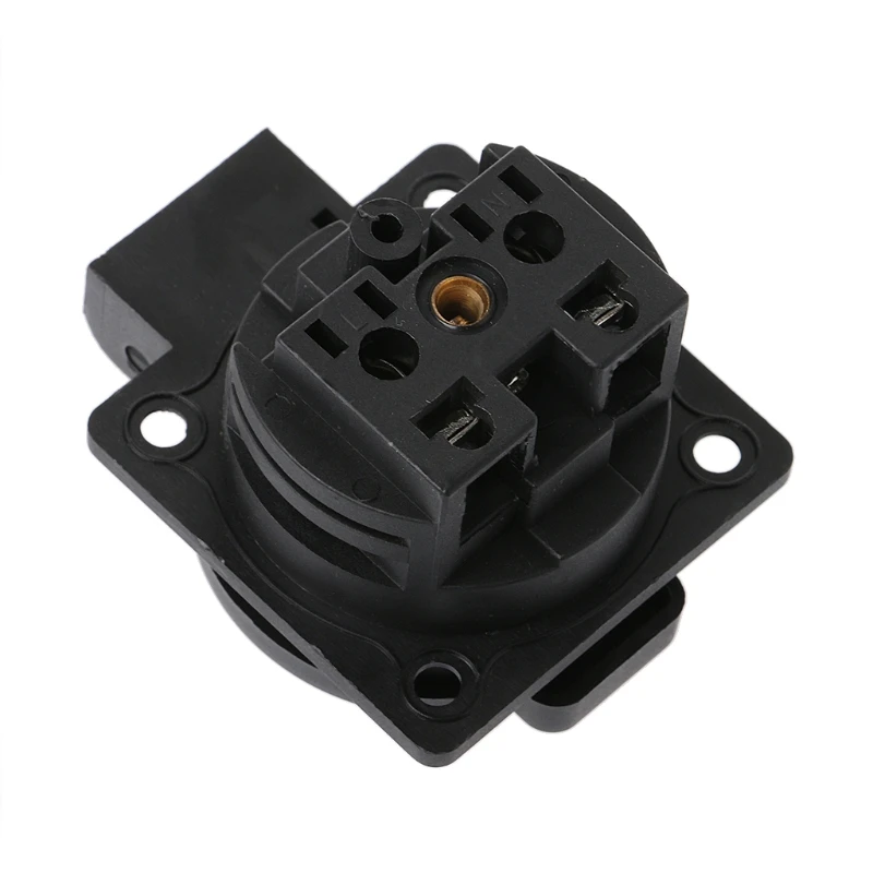 OOTDTY AC 250V 16A немецкий стандарт розетка Одиночная вилка Водонепроницаемая