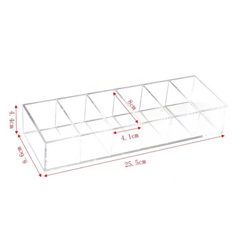 Негабаритный прозрачный акриловый Органайзер для макияжа, косметическое хранилище, тени, губная помада, держатель для макияжа, пудра, органайзер, коробка для украшений или косметики