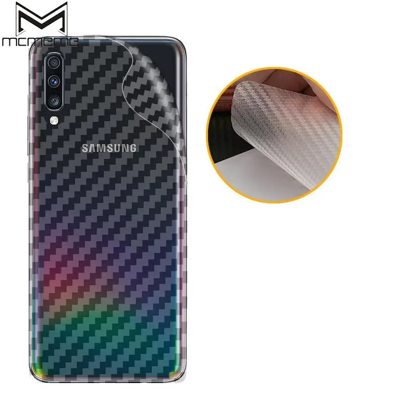 3D защитная задняя пленка из углеродного волокна для Samsung Galaxy A20 A40 A70 A80 A90 A10 A30 A50 A10s