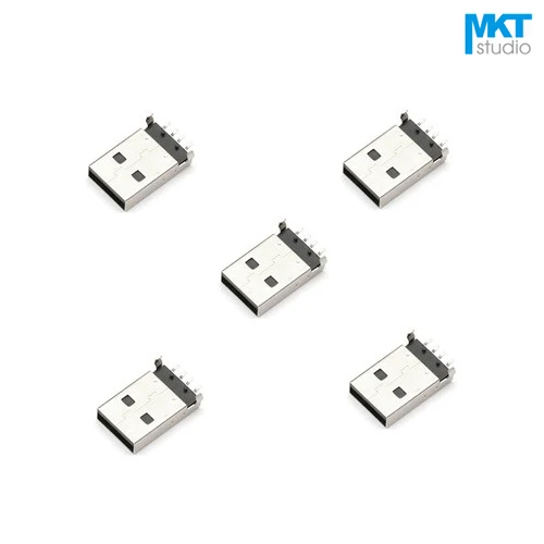 

10Pcs Free Shipping Sample White/Black A Type SMD Male USB PCB Connector Socket Jack Plug