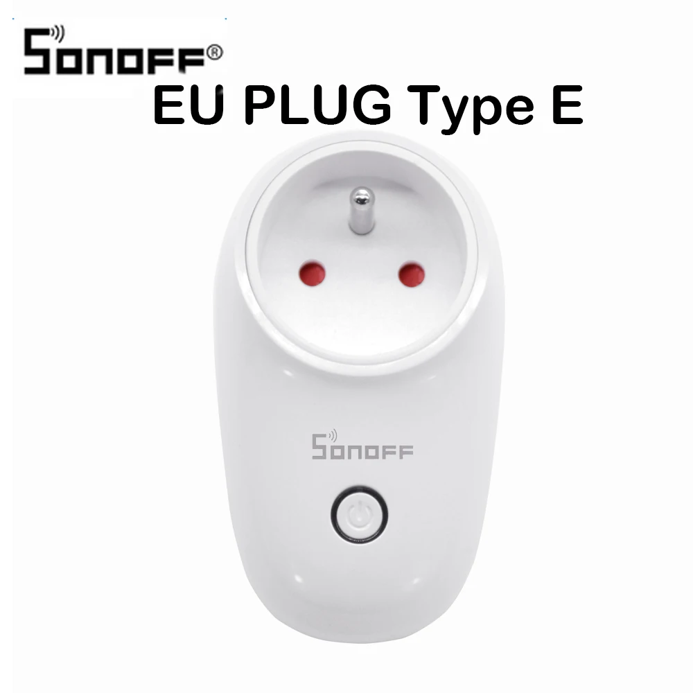SONOFF S26 США/Великобритания/CN/AU/EU розетка таймер беспроводной пульт дистанционного управления wifi умный штекер светильник переключатель Google Home для Xiaomi умный дом - Цвет: Sonoff S26 EU Type E