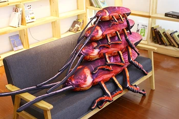

creative 3D dimensional simulation cockroach plush cushion,back cushion,soft throw pillow home decoration funny gift p0528