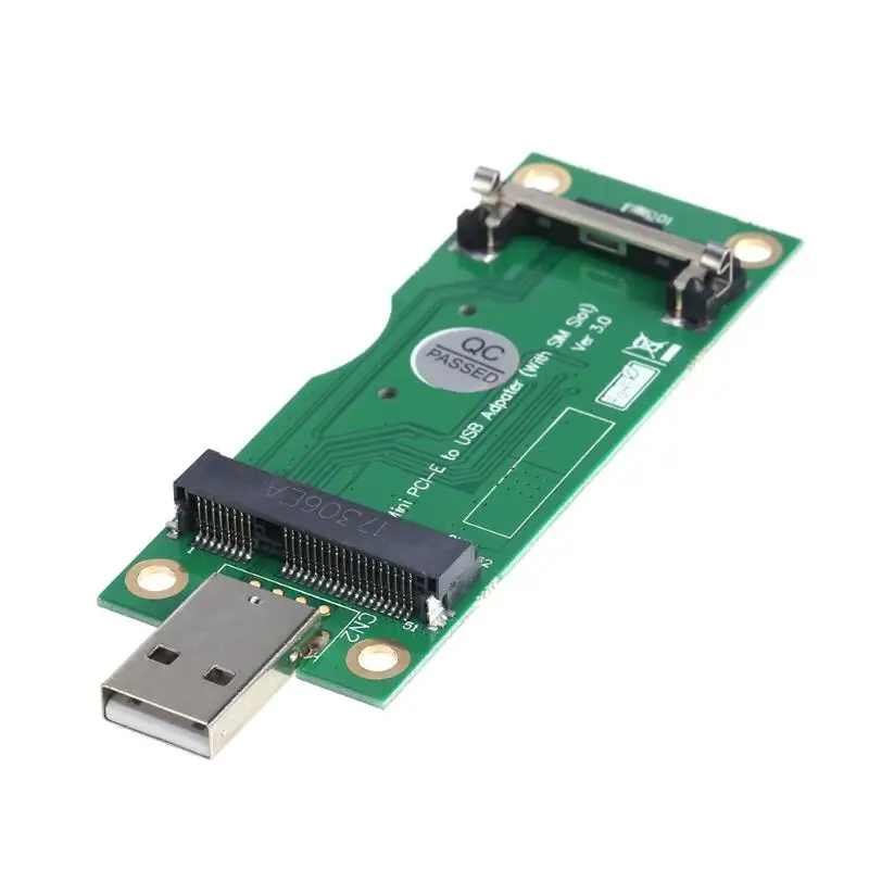 Mini PCI E к USB адаптеру с разъемом для 8 контактной SIM карты модуля WWAN/LTE мини карта