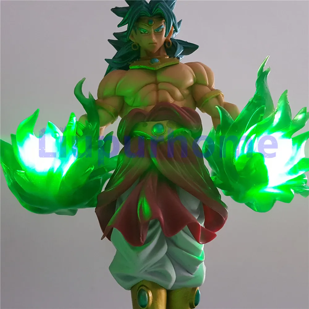 Фигурки игрушки Broly зеленый Мощность Аниме Драконий жемчуг супер светодиодный