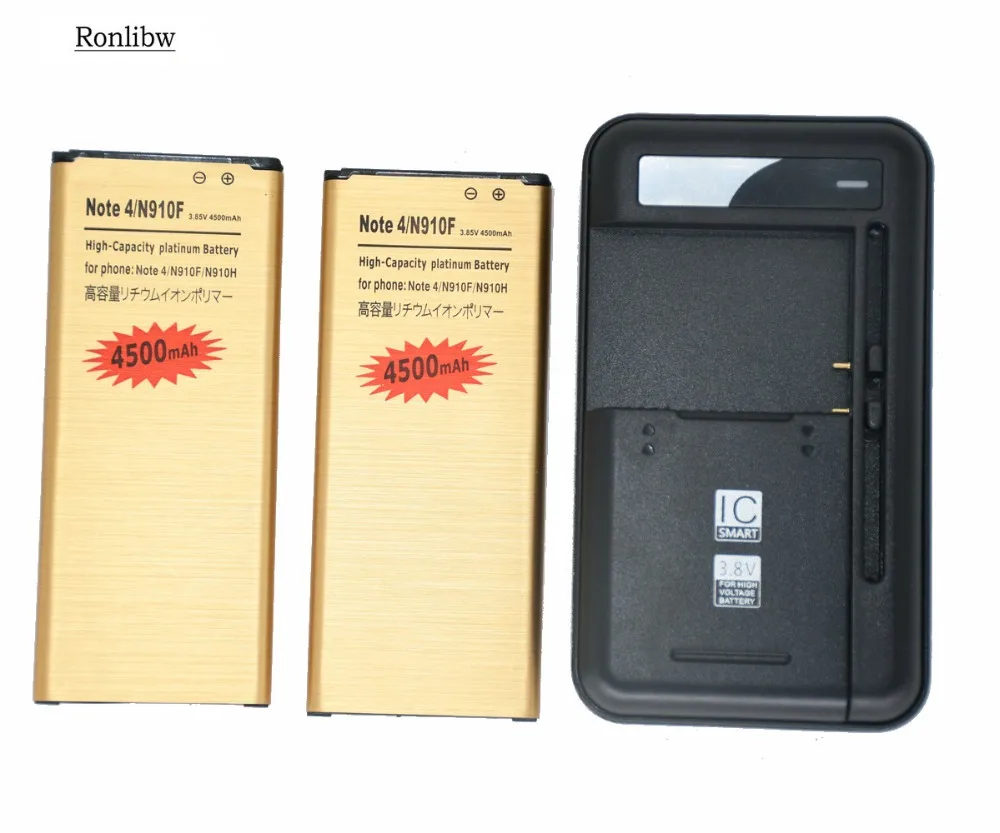 

4500mAh Battery+Charger EB-BN910BBE Replacement for Samsung Galaxy Note 4 Note4 N910H N910A N910C N910U N910F N910X N910V N910P