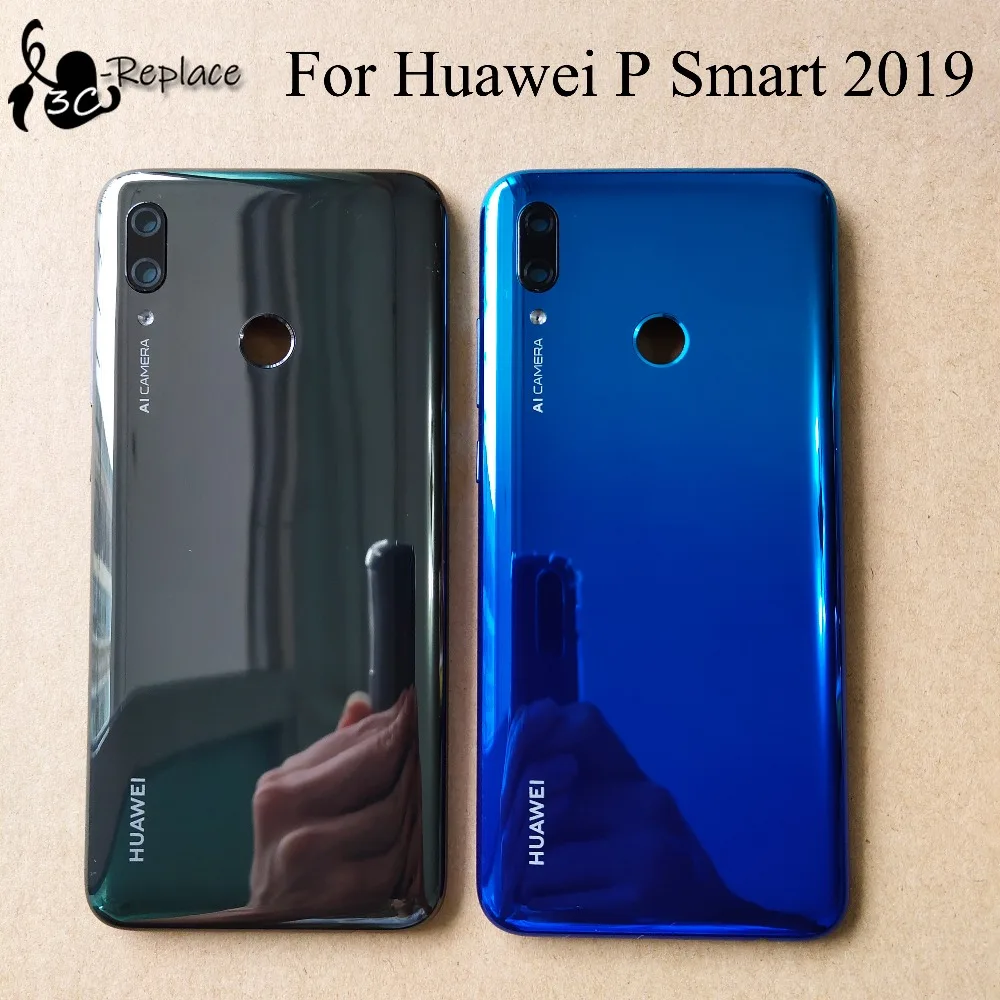 Оригинальный Для Huawei P Smart 2019 POT-LX3 POT-L23 POT-LX1 POT-L21 POT-LX2 задняя крышка батарейного