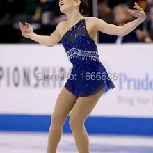 Лидер продаж, платья для фигурного катания для девочек, новое Брендовое платье конькобежное на заказ DR3206