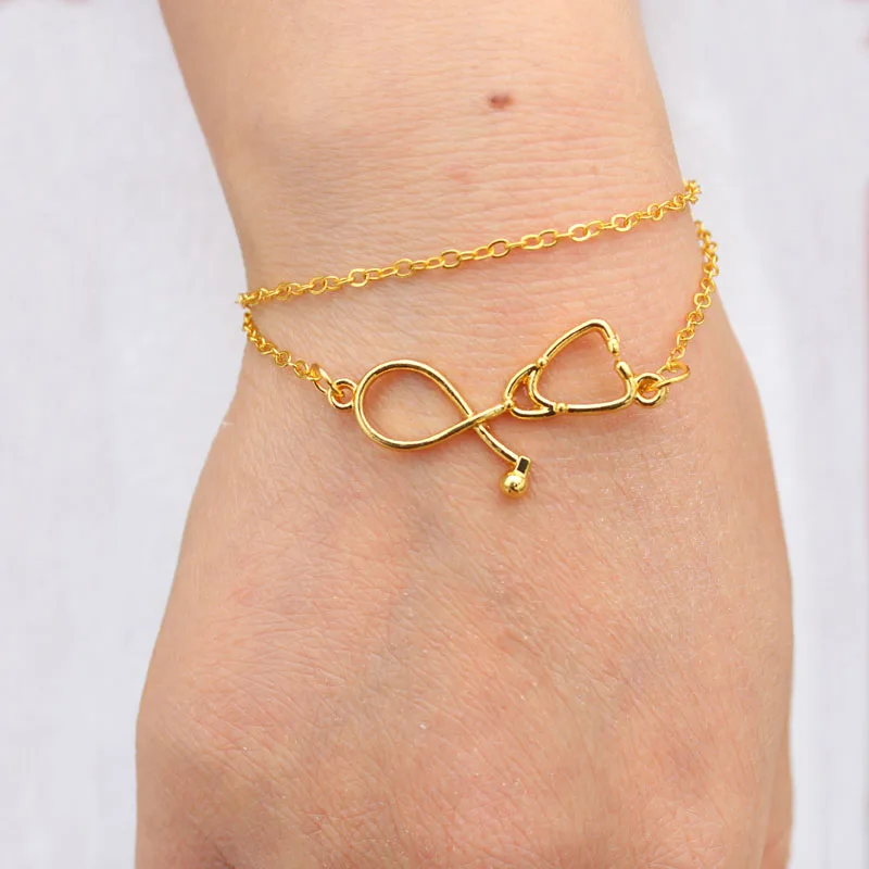 Étudiant coréen Medical Cadeau Stéthoscope Bracelet Bijoux Bracelet Pendentif Étudiant coréen Medical Cadeau Stéthoscope Bracelet Bijoux Bracelet Pendentif