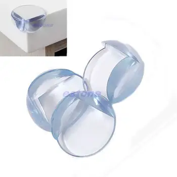 

Free Shipping NEW 4Pcs Desk Table Corner Safety Pad Protector Cushion