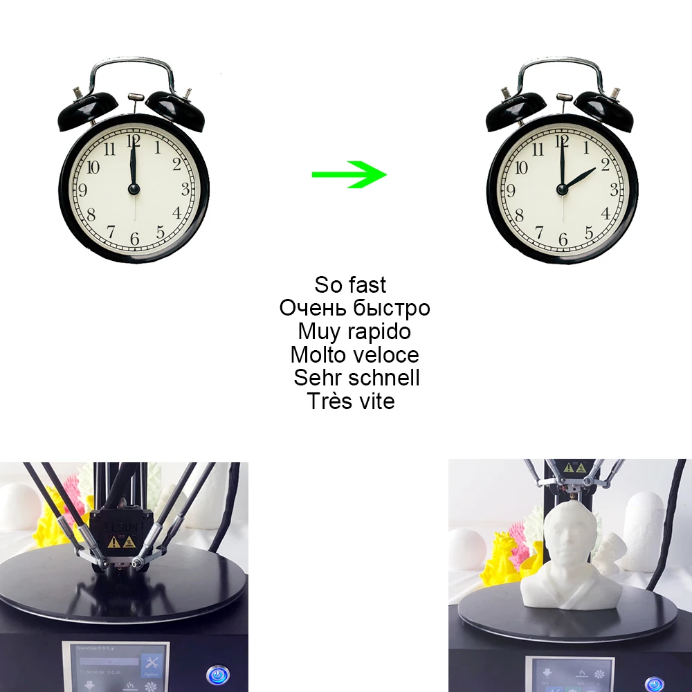 Продажа FLSUN QQ S 2019 высокоскоростной Delta 3d принтер, большого размера плюс 255*360 мм kossel 3D принтер обновленный автоматический Выравнивающий сенсорный экр...