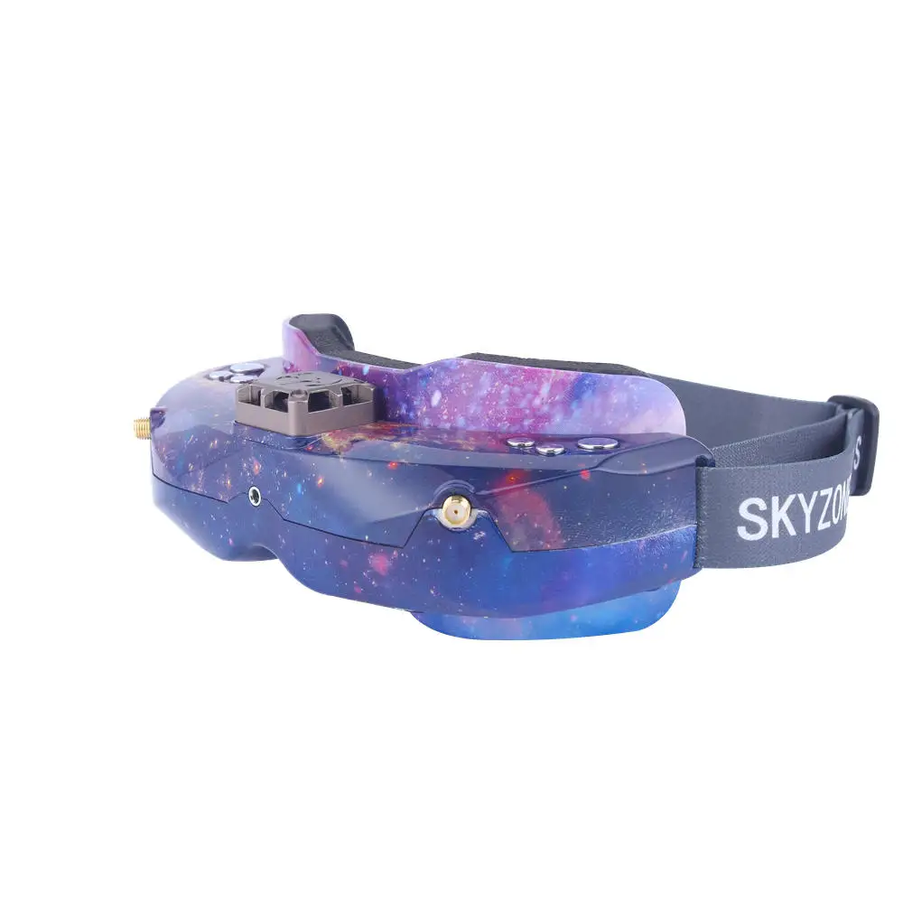 SKYZONE SKY02X 5,8 ГГц 48CH разнообразие FPV очки Поддержка 2D/3D HDMI отслеживание головы с вентилятором DVR фронтальная камера для RC гоночный Дрон - Цвет: Star