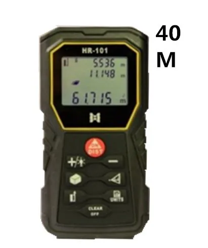 

Handheld laser distance meter 40m laser rangefinder distance measurer 40m tool measure professional lcd non-slip HR-101 008