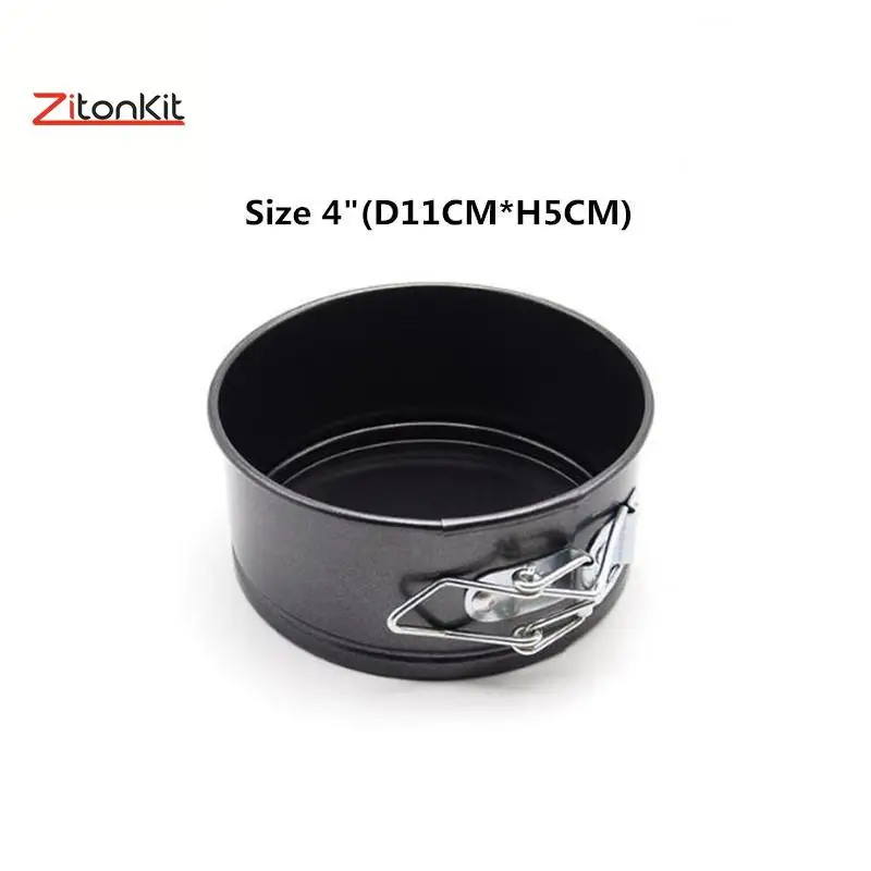 4pcs/set 4inch Mini Cake Mold Round Pan tray Mould Non-stick DIY Baking Cake Decorating Tools Kitchen Accessories Bakery Pastry