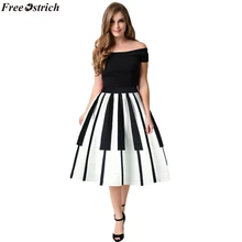 OSTRICH, новинка, летняя повседневная женская элегантная юбка с принтом пианино, тонкая юбка с высокой талией, модная юбка с рисунком, мини-юбка